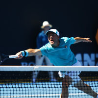 17-1-18. Australian Open 2018. Round 1 Mens doubles. Jonathan Erlich / Daniel Nester lost their opening match. Photo: Peter Haskin