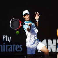 17-1-18. Australian Open 2018. Round 2 Mens singles. Diego Schwartzman def Casper Rudd 6-4, 6-2, 6-3.  Photo: Peter Haskin