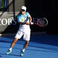 17-1-18. Australian Open 2018. Round 2 Mens singles. Diego Schwartzman def Casper Rudd 6-4, 6-2, 6-3.  Photo: Peter Haskin