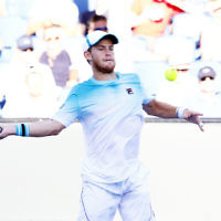 17-1-18. Australian Open 2018. Round 2 Mens singles. Diego Schwartzman def Casper Rudd 6-4, 6-2, 6-3.  Photo: Peter Haskin