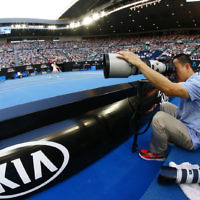 18-1-18. Australian Open 2018. Round 2 Womens singles. Camila Giorgi lost to Ash Barty 7-5, 4-6, 1-6.  Photo: Peter Haskin