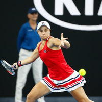 18-1-18. Australian Open 2018. Round 2 Womens singles. Camila Giorgi lost to Ash Barty 7-5, 4-6, 1-6.  Photo: Peter Haskin