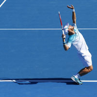 19-1-18. Australian Open 2018. Diego Schwartzman v Alex Dopgopolov. Photo: Peter Haskin