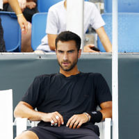 Australian Open 2018. Mens qualifying round 1. Noah Rubin lost to Mackenzie McDonald 1-6, 0-6. Photo: Peter Haskin