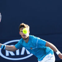 15-01-18. Australian Open. Diego Schwartzman defeated Dusan Lajovic 2-6, 6-3, 7-5, 4-6, 11-9. Photo: Peter Haskin