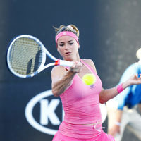 16-1-18. Australian Open 2018. Round 1 women. Camila Giorgi def Anna Kalinskaya 6-4, 6-3. Photo: Peter Haskin