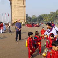 Michelle Hamberger entered this holiday photo of Jonathan Hamberger at India Gate, New Delhi. Michelle Hamberger entered this holiday photo of Jonathan Hamberger at India Gate, New Delhi.