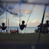Natalie Adler entered this photo of her children at Byron Bay Main Beach.