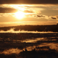 Natalie Cooper entered this sunset photo taken from a ferry in Quebec City.