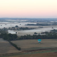 Peter Shonberg entered this sunrise photo taken over the Yarra Valley during a hot air balloon flight. Peter Shonberg entered this sunrise photo taken over the Yarra Valley during a hot air balloon flight.