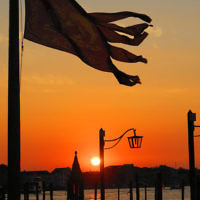 Sally Wolifson entered this sunset photo taken in Venice, standing in St Marks Square. Sally Wolifson entered this sunset photo taken in Venice, standing in St Marks Square.