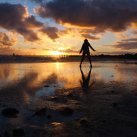 Sharon Flitman entered this sunset photo taken at Aspendale beach, Victoria.