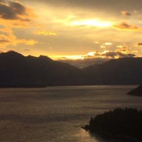Suzi Parker entered this sunset photo taken in Queenstown, New Zealand. Suzi Parker entered this sunset photo taken in Queenstown, New Zealand.