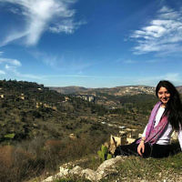 Tahnie Han in Jerusalem.