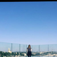Yonina Garfield's photo taken from the rooftop pool of Orient Hotel Jerusalem looking across to Mount of Olives.