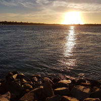 Amanda Morris entered this sunset photo taken at Lakes Entrance.