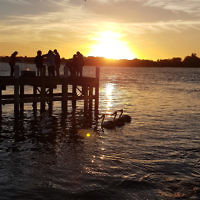Amanda Morris entered this sunset photo taken by the pier in Lakes Entrance.