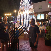 Ari Josefsberg (left) and a friend in Mexico.