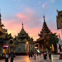 Evelyn Palmer entered this sunset photo taken in Yangon, Myanmar.