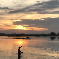 Evelyn Palmer entered this sunset photo taken in Myanmar.