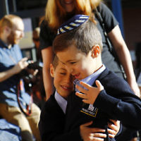 1-2-18. Fisrt day of school. Leibler Yavneh College. Photo: Peter Haskin