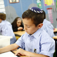 2-2-18. First day of school. Leibler Yavneh College. Photo: Peter Haskin
