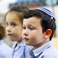 2-2-18. First day of school. Leibler Yavneh College. Photo: Peter Haskin