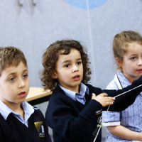 2-2-18. First day of school. Leibler Yavneh College. Photo: Peter Haskin