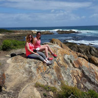 Braham Morris entered this photo of Melissa and Amanda Morris at Salmon Rocks near Lakes Entrance.