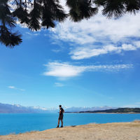 Avishai Brown at Lake Pukaki, New Zealand