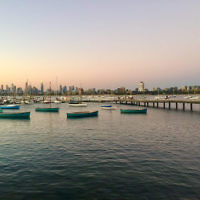 Rita Trakhtman entered this photo of sunset at St Kilda.