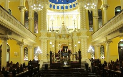 The interior of The Great Synagogue. The interior of The Great Synagogue.