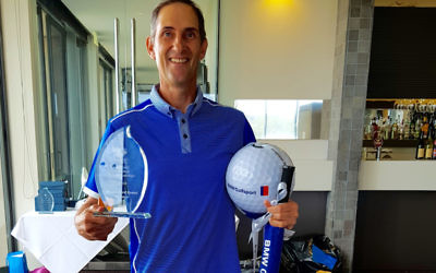 Perth's Ian Schwartz with the trophy.