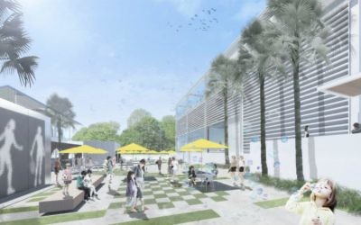 An artist's impression of part of the White City redevelopment.