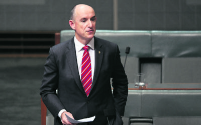 Stuart Robert. Photo: AAP Image/Lukas Coch