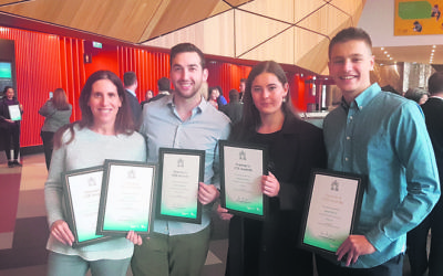 From left: Cara Davies' mother Danielle, Jeremy Bassat, Isabelle Worth and Sahar Shavit.