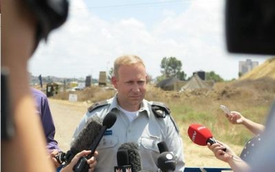 Lt Col Peter Lerner during his time as IDF international spokesman.