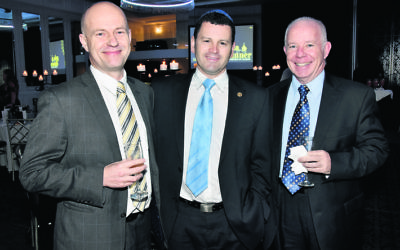 David Citer (centre) with Andy West and Peter Kelly at the Chabad North Shore gala dinner last year. Photo: Noel Kessel David Citer (centre) with Andy West and Peter Kelly at the Chabad North Shore gala dinner last year. Photo: Noel Kessel