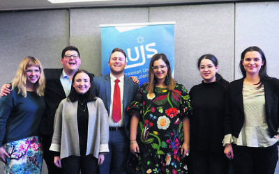 From left: Shira Rosenblum, Gary Hofman, Gabriella Davis, Josef Wilkinson, Ariel Mekler-Peled , Ruby Herman and Natasha Connors. Absent: Joshua Kirsh.