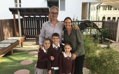 Amanda Isenberg, who has the BRCA1 gene fault, with her husband Darren and children Lara, Jake and Ruby Isenberg.