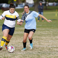 2-9-18. NCMFC Women defeated Whitehorse United 3 - 2 at Caulfield Park. Photo: Peter Haskin 2-9-18. NCMFC Women defeated Whitehorse United 3 - 2 at Caulfield Park. Photo: Peter Haskin