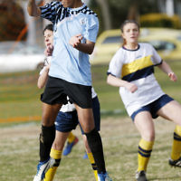2-9-18. NCMFC Women defeated Whitehorse United 3 - 2 at Caulfield Park. Photo: Peter Haskin 2-9-18. NCMFC Women defeated Whitehorse United 3 - 2 at Caulfield Park. Photo: Peter Haskin