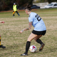 2-9-18. NCMFC Women defeated Whitehorse United 3 - 2 at Caulfield Park. Photo: Peter Haskin 2-9-18. NCMFC Women defeated Whitehorse United 3 - 2 at Caulfield Park. Photo: Peter Haskin