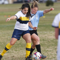 2-9-18. NCMFC Women defeated Whitehorse United 3 - 2 at Caulfield Park. Photo: Peter Haskin 2-9-18. NCMFC Women defeated Whitehorse United 3 - 2 at Caulfield Park. Photo: Peter Haskin