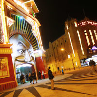26-9-18. Chabad Youth’s annual Succot celebration at Melbourne’s Luna Park. Photo: Peter Haskin