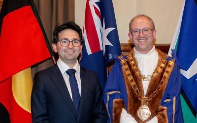 Newly elected Glen Eira Mayor Jamie Hyams (right) with new deputy mayor Joel Silver.