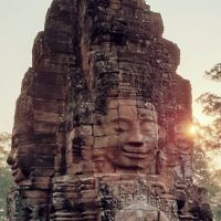 David Golshevsky entered this sunrise photo taken at the Angkor Wat temple in Siem Reap, Cambodia.
