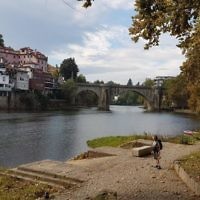 Evelyn Flitman on holiday in Amarante, Portugal.