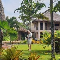 Karen Kacser entered this photo of husband Peter praying in Viti Levi, Fiji.