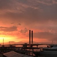 Len Gratzer entered this sunset photo taken from Melbourne’s Docklands.